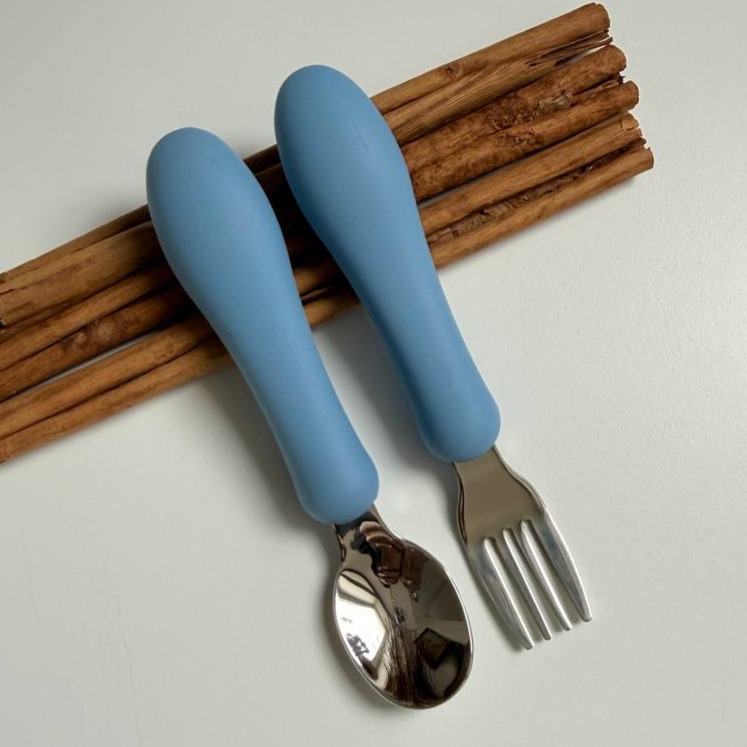 Прибори металеві "Довгі" Джинс (powder blue)