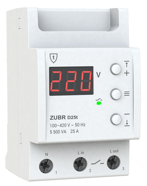 Реле напруги ZUBR D25t
