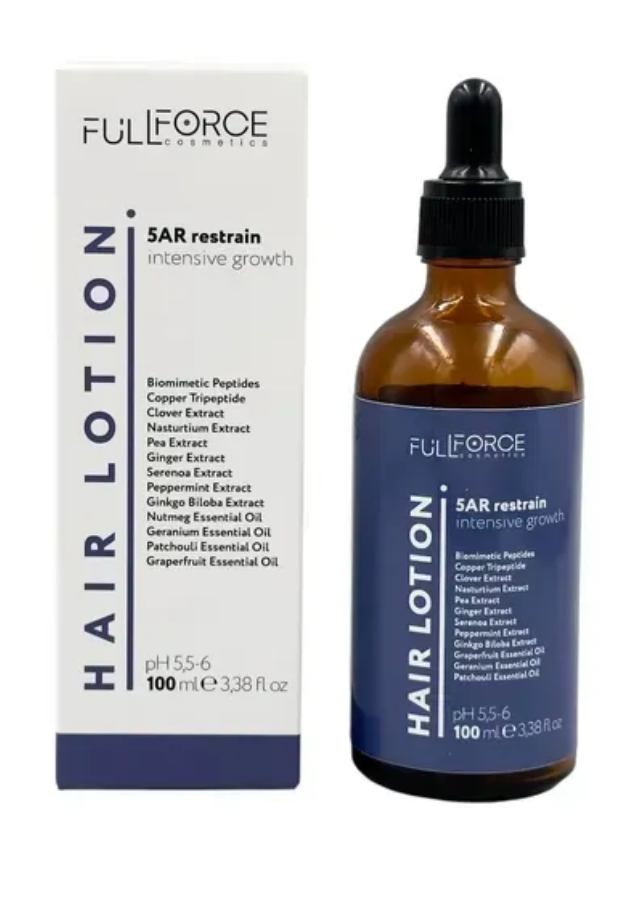 Лосьйон-блокатор 5AR при андрогенетичній алопеції HAIR LOTION 5AR RESTRAIN INTENSIVE GROWTH, 100 ml