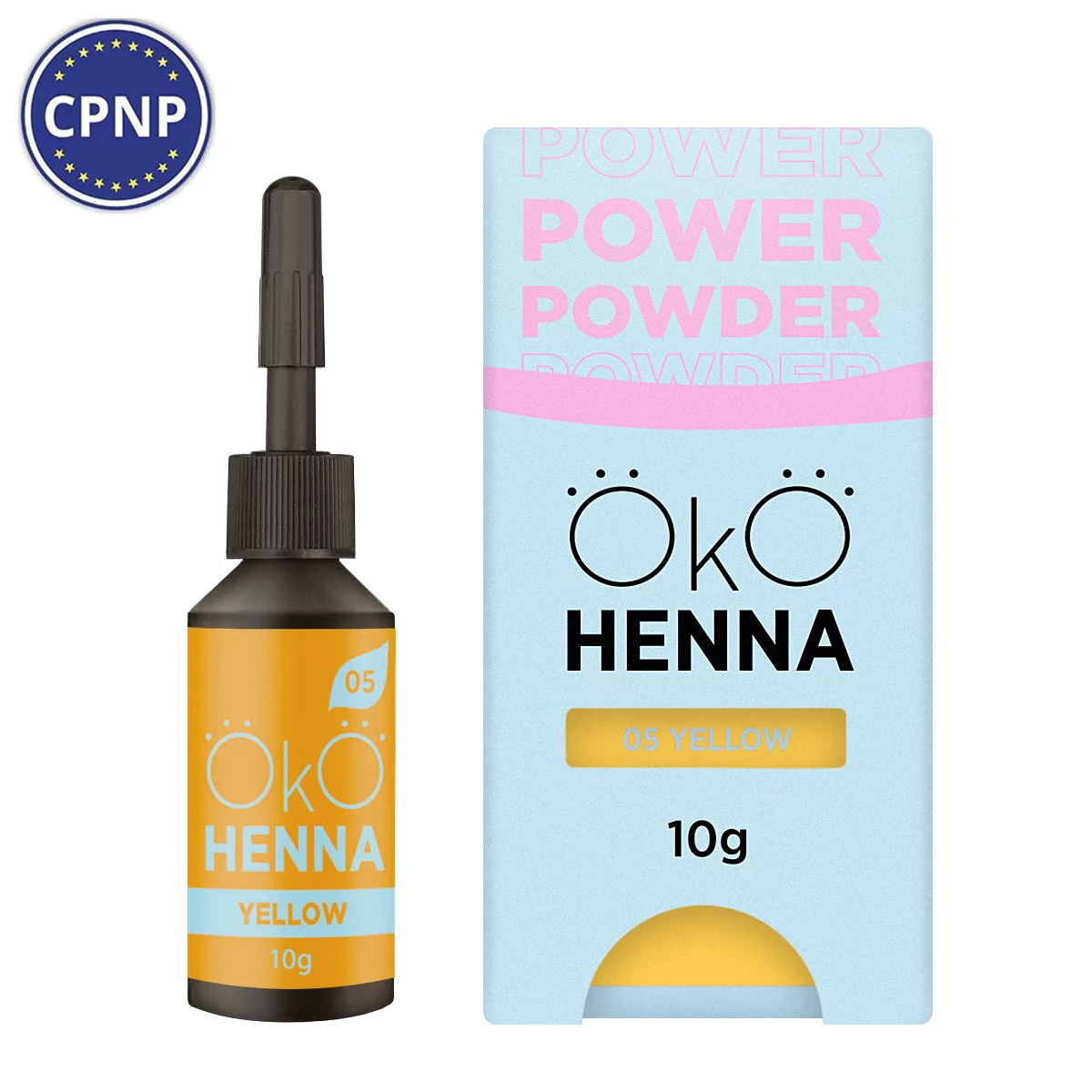 Къна за вежди OKO Power Powder, 05 Yellow, 10g