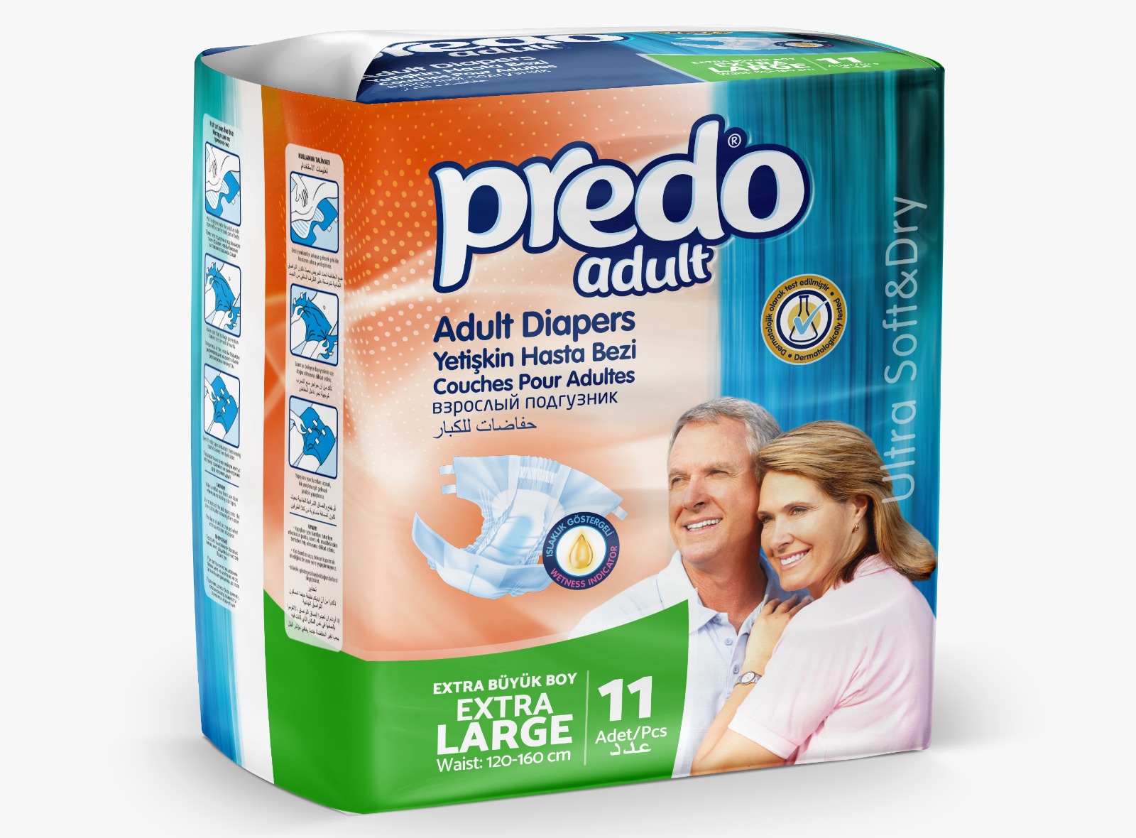 Predo Adult Pieluchy dla Dorosłych Extra Large 11 szt.