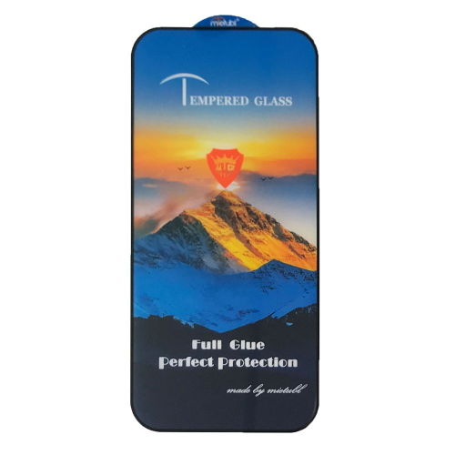 Захисне скло Full Glue for iPhone 14 Pro чорне тех. пак.