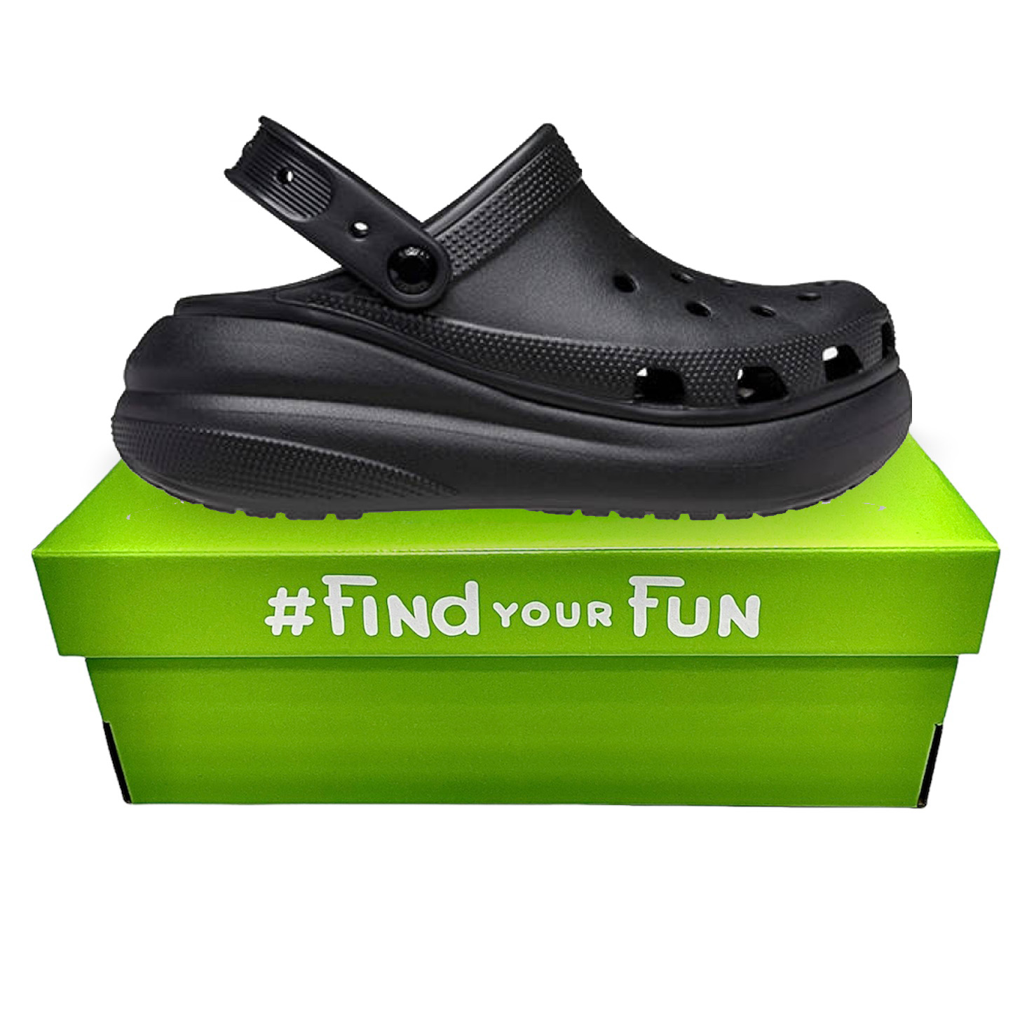 Crocs Classic Crush Clog Сабо Крокси жіночі чорні