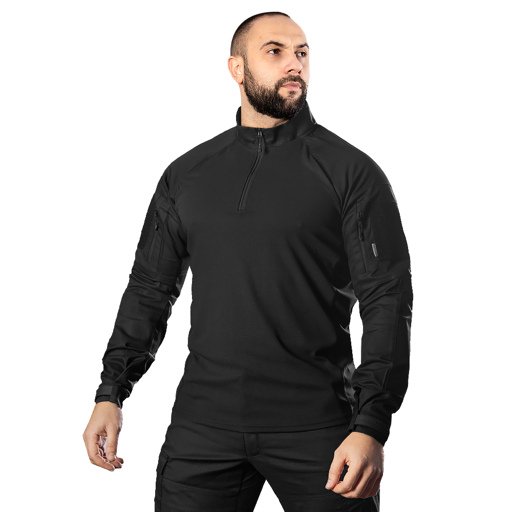 Бойова сорочка "Raid Rip-Stop Black" від українського бренду "CAMOTEC".