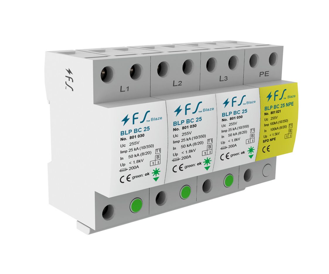 Пристрій захисту від імпульсних перенапруг BLP BC-25 V/3+1