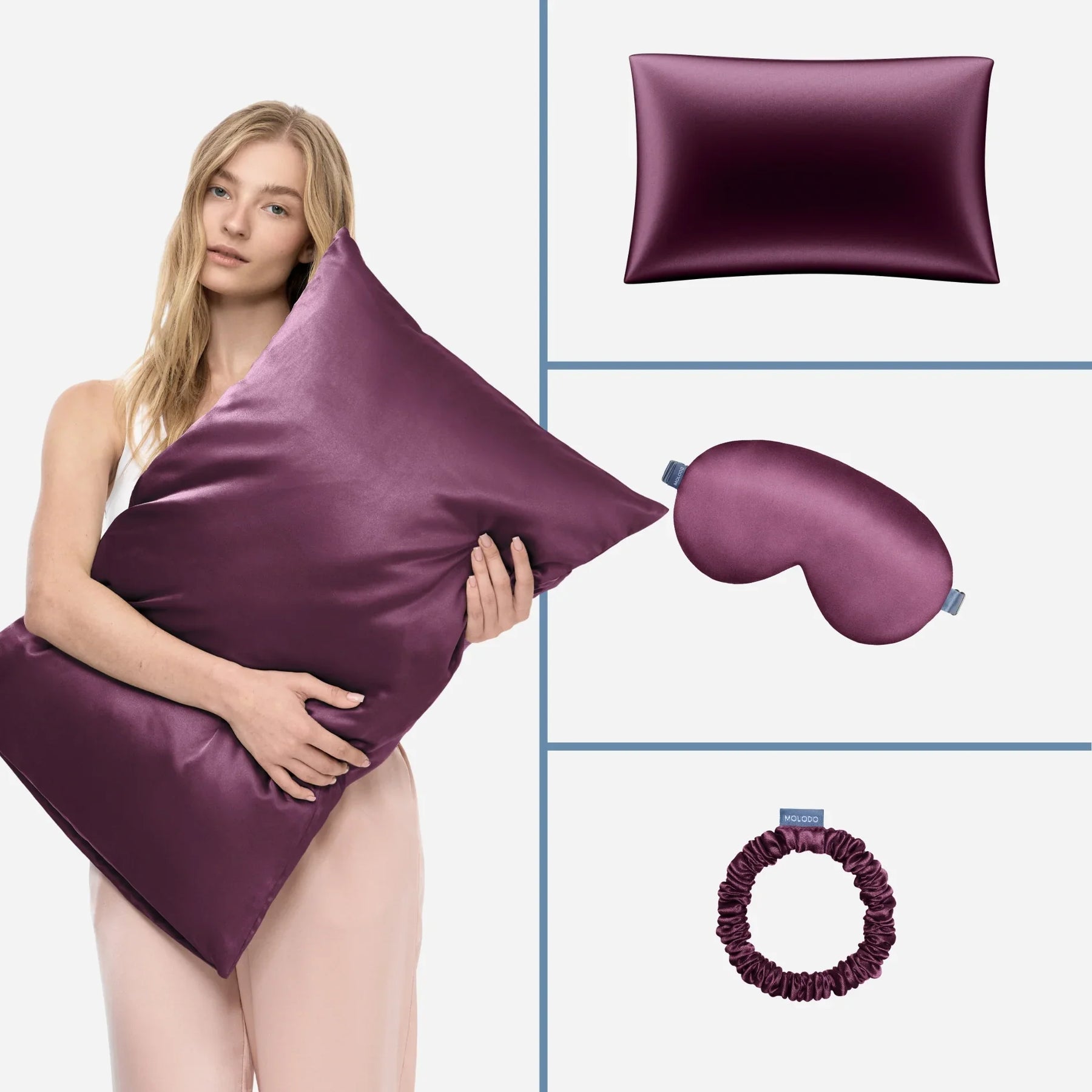 Набір для сну Beauty Sleep Box від Molodo в сливовому кольорі