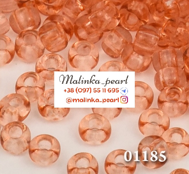 Бісер теракоковий, кристальний