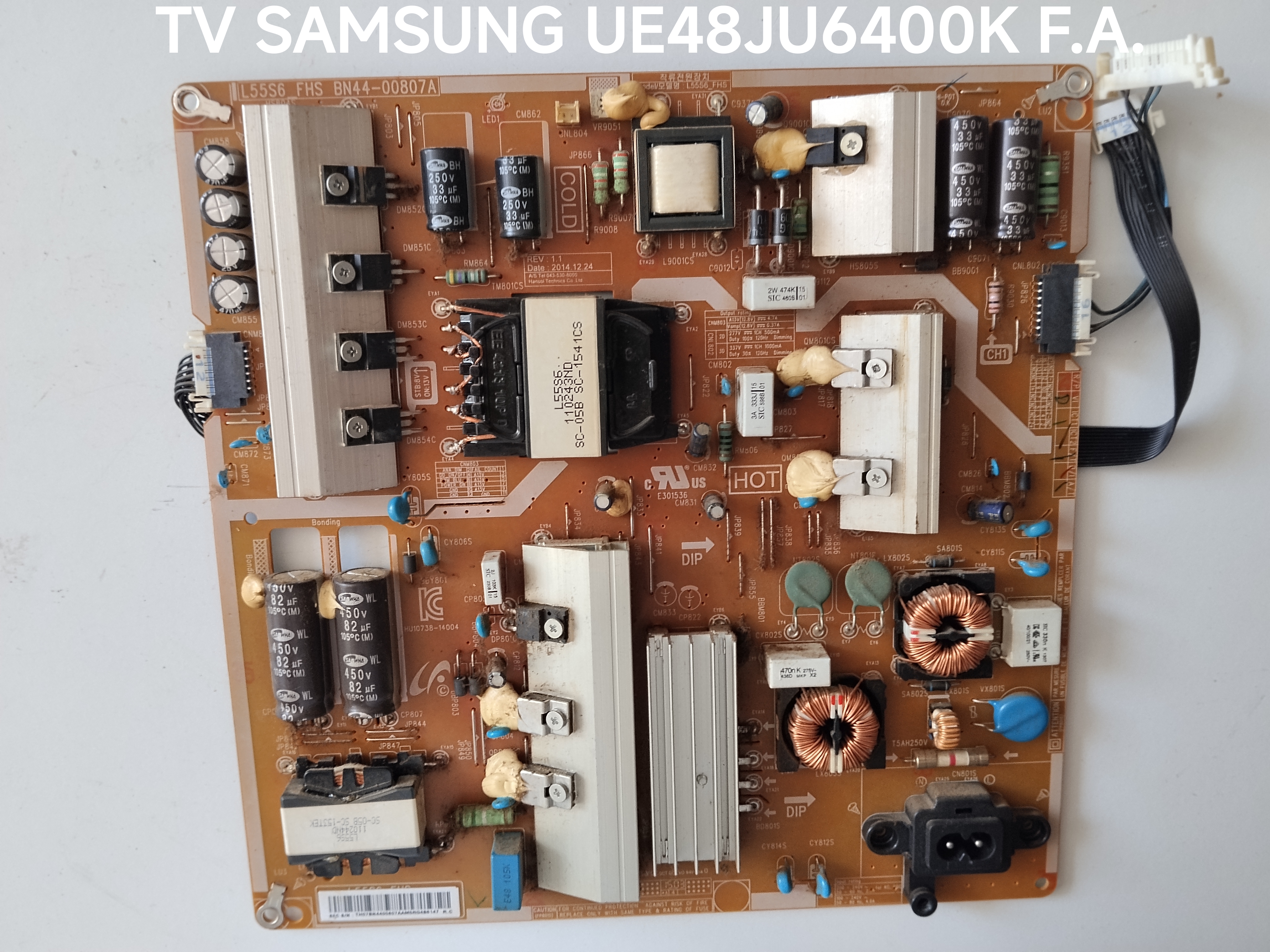 MÓDULO FUENTE ALIMENTACIÓN DC VSS-LEDTV SAMSUNG UE48JU6400K