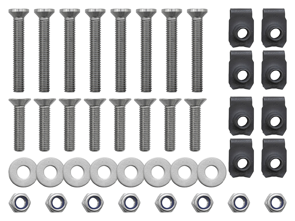 STAINLESS DOOR BOLT KIT - DEFENDER