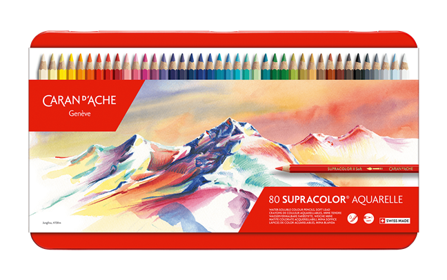 Коробка з 80 акварельними фарбами SUPRACOLOR™