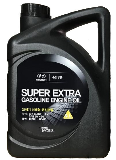 Моторна олива 5W30 Mobis Hyundai/KIA Super Extra Gasoline, 4л.