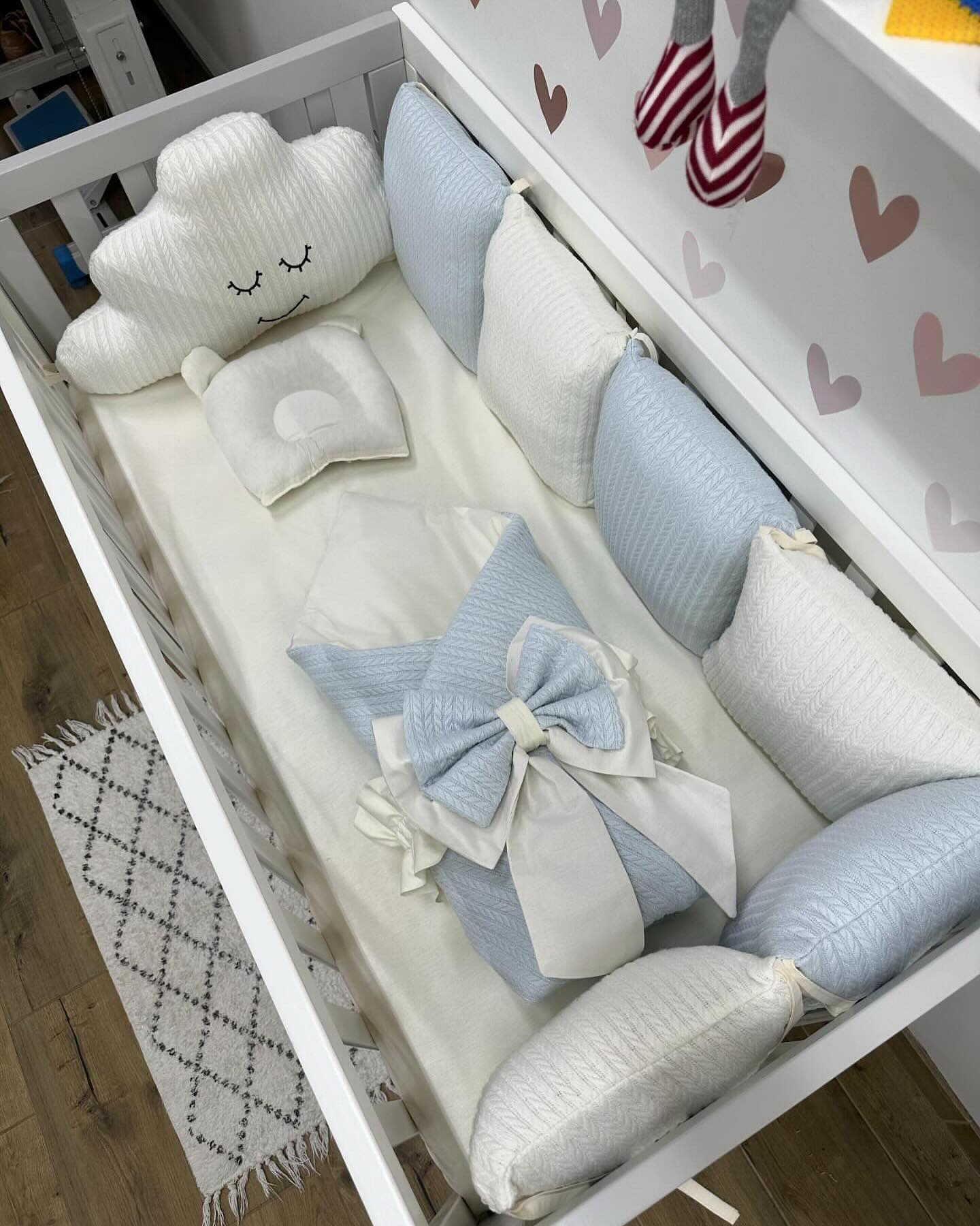 В ліжечко набір Babys «Хмаринка» блакитний
