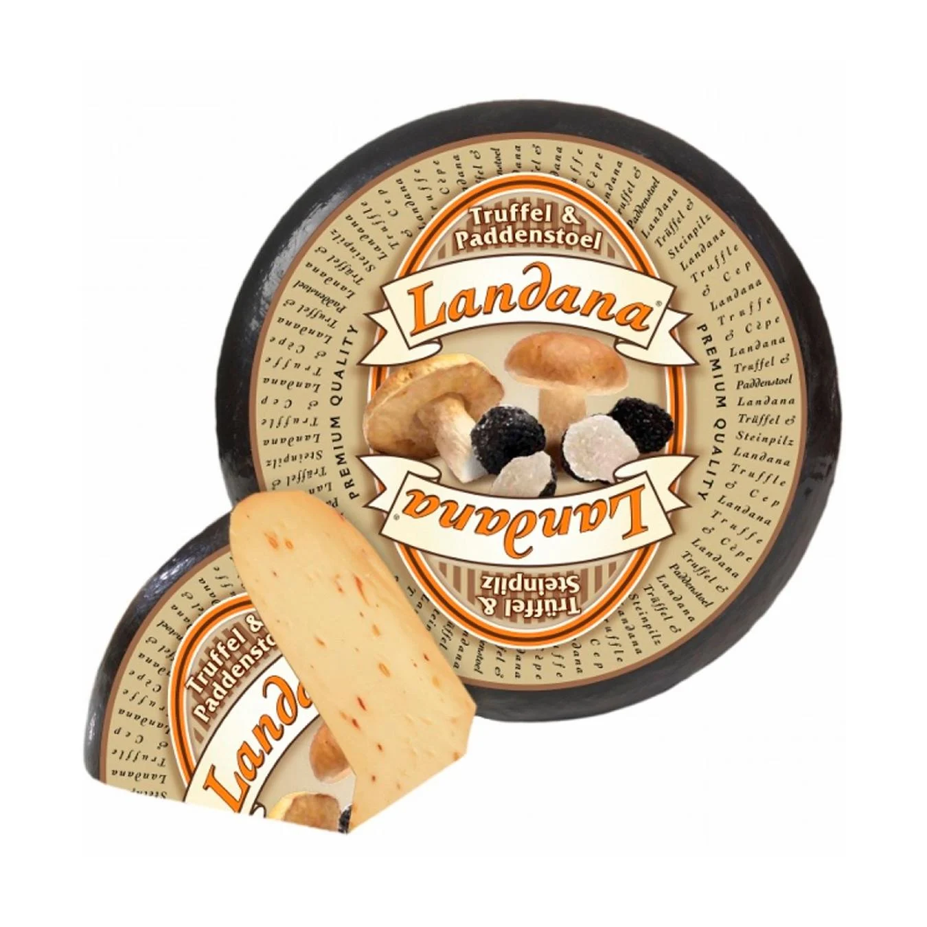 Сир гауда Landana. Трюфель та білий гриб-  +- 200 гр