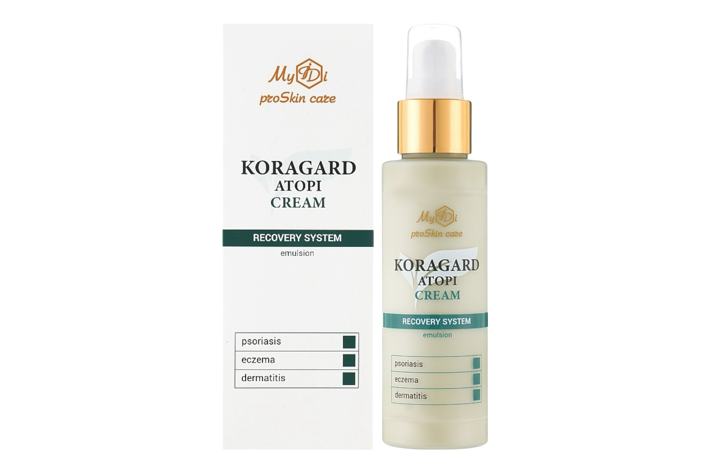Крем для корекції дерматиту, псоріазу та екземи MyIDі KORAGARD Atopi Cream