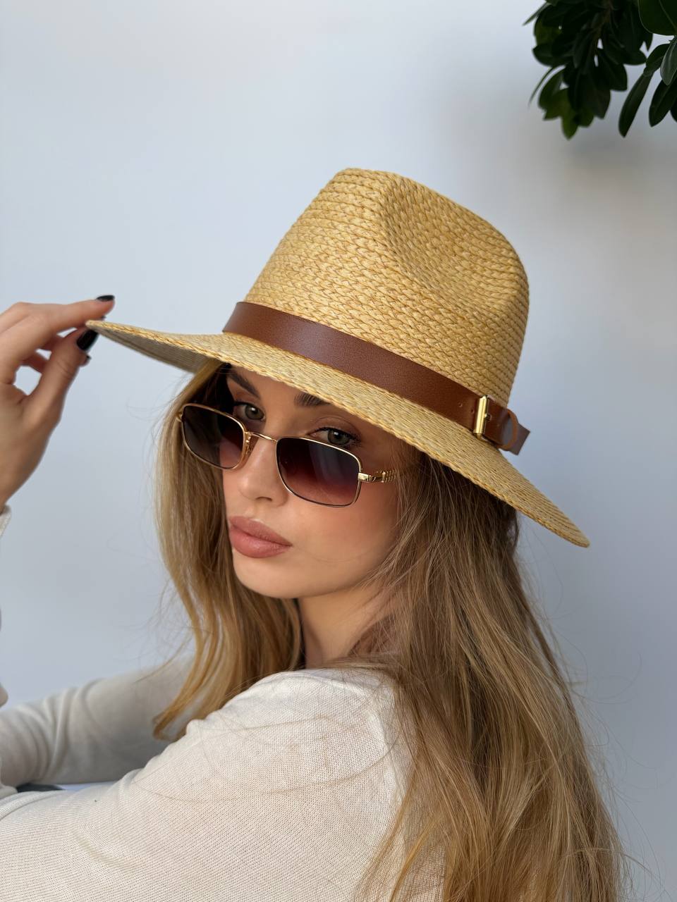 Капелюх федора з ремінцем