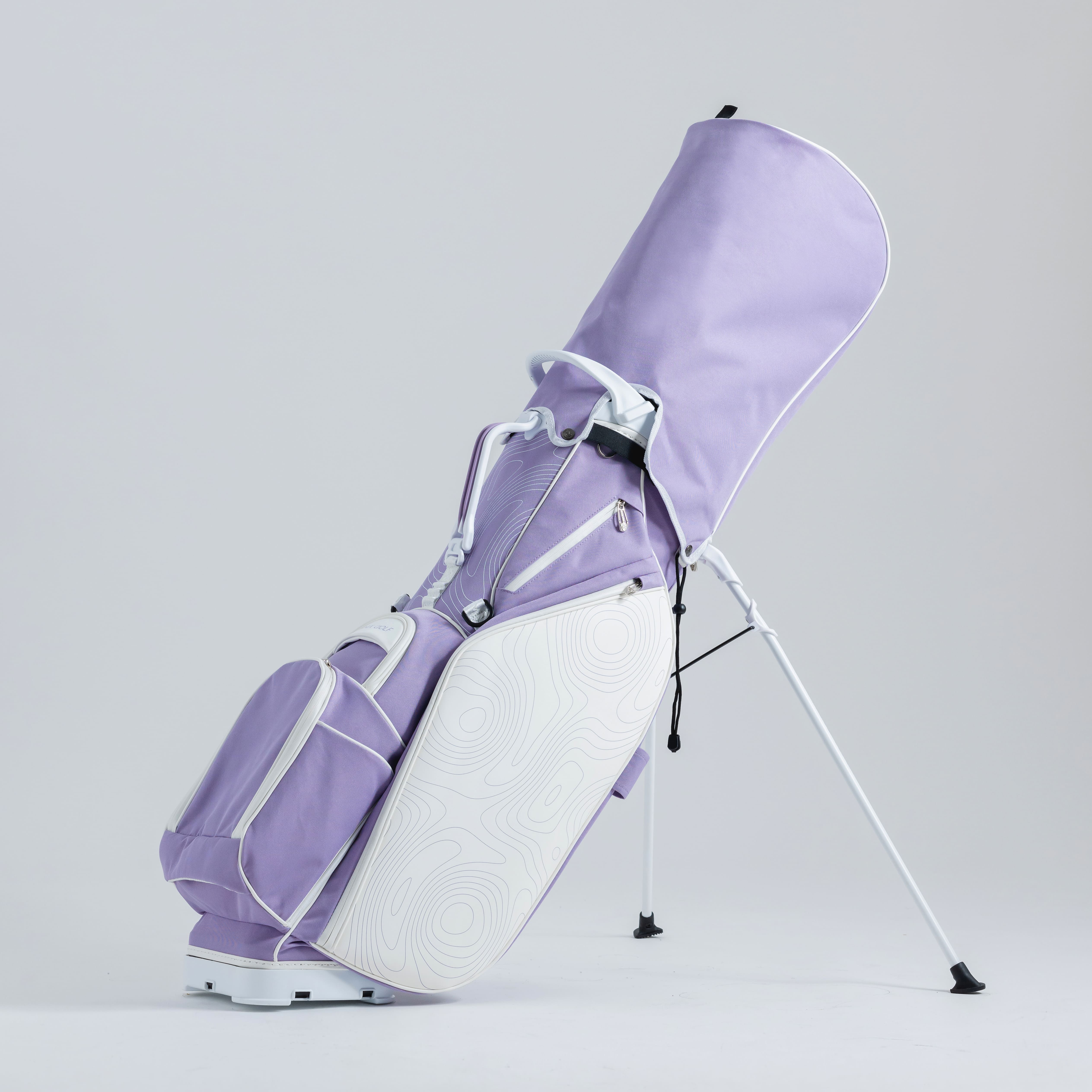 Stand Bags | Purple Topographic