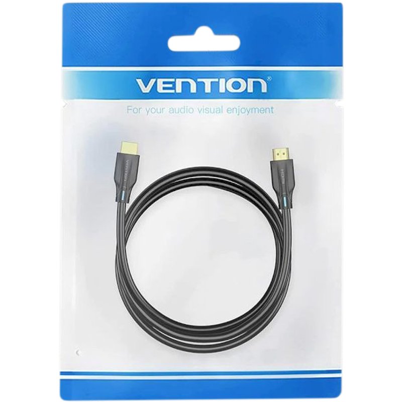Кабель HDMI - HDMI Vention v2.1, 8K (60Hz), 4K (120Hz), 2K (144Hz), 1080P (160Hz) 1m (AANBF) Чорний