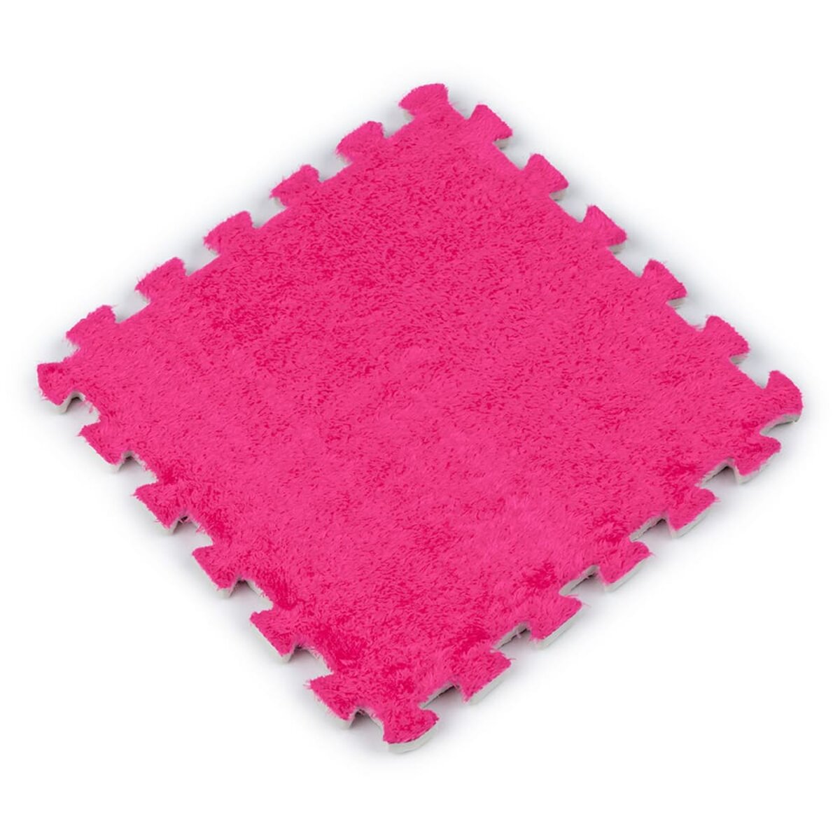 Підлога - пазл плюшевий РОЖЕВИЙ 30*30*1cm