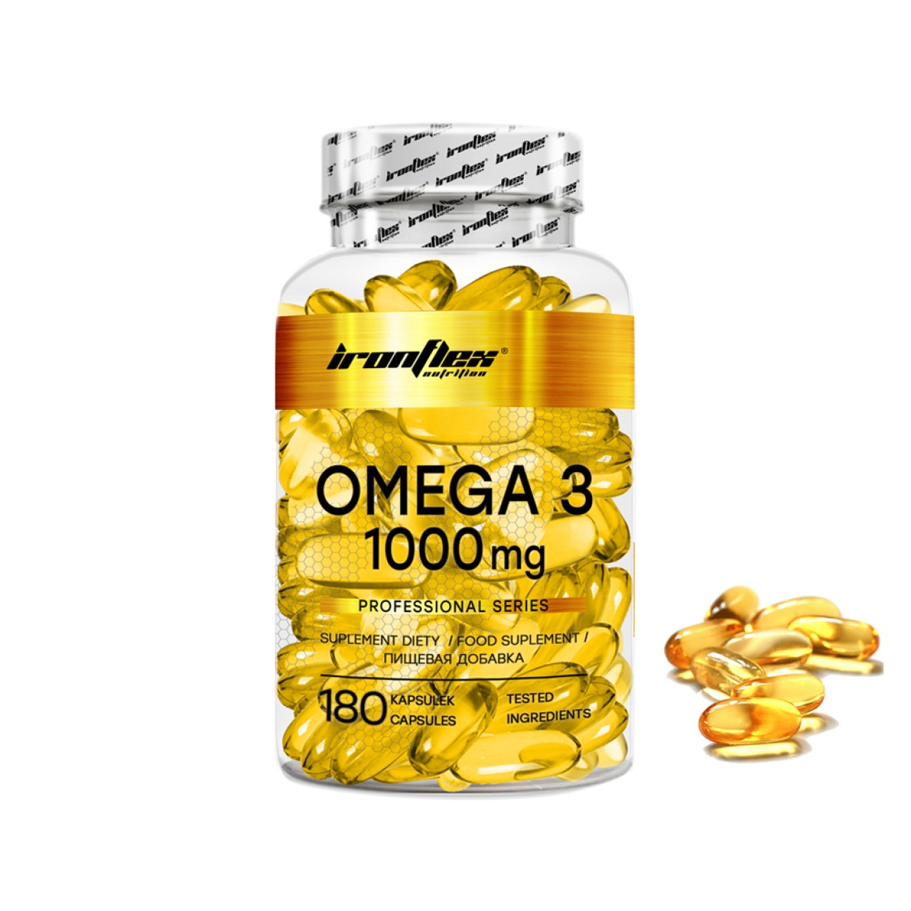 IronFlex Omega 3 180 капсул (EPA 180 мг + DHA 120 мг)