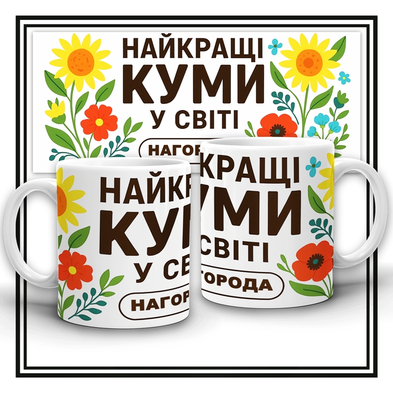 Чашечки для найкращих кумів