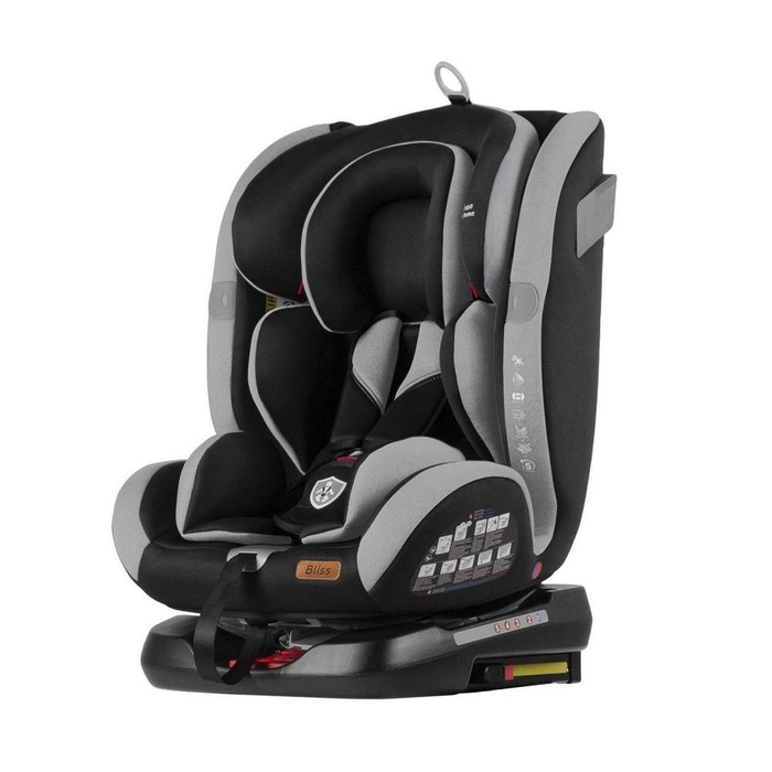 Автокрісло TILLY Bliss 0-36 кг T-535 Light Grey ISOFIX з поворотом