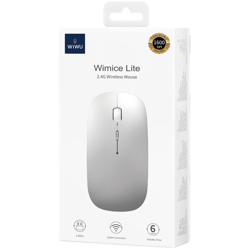 Бездротова миша WIWU WM101-C Wimice Lite 2.4G Silver