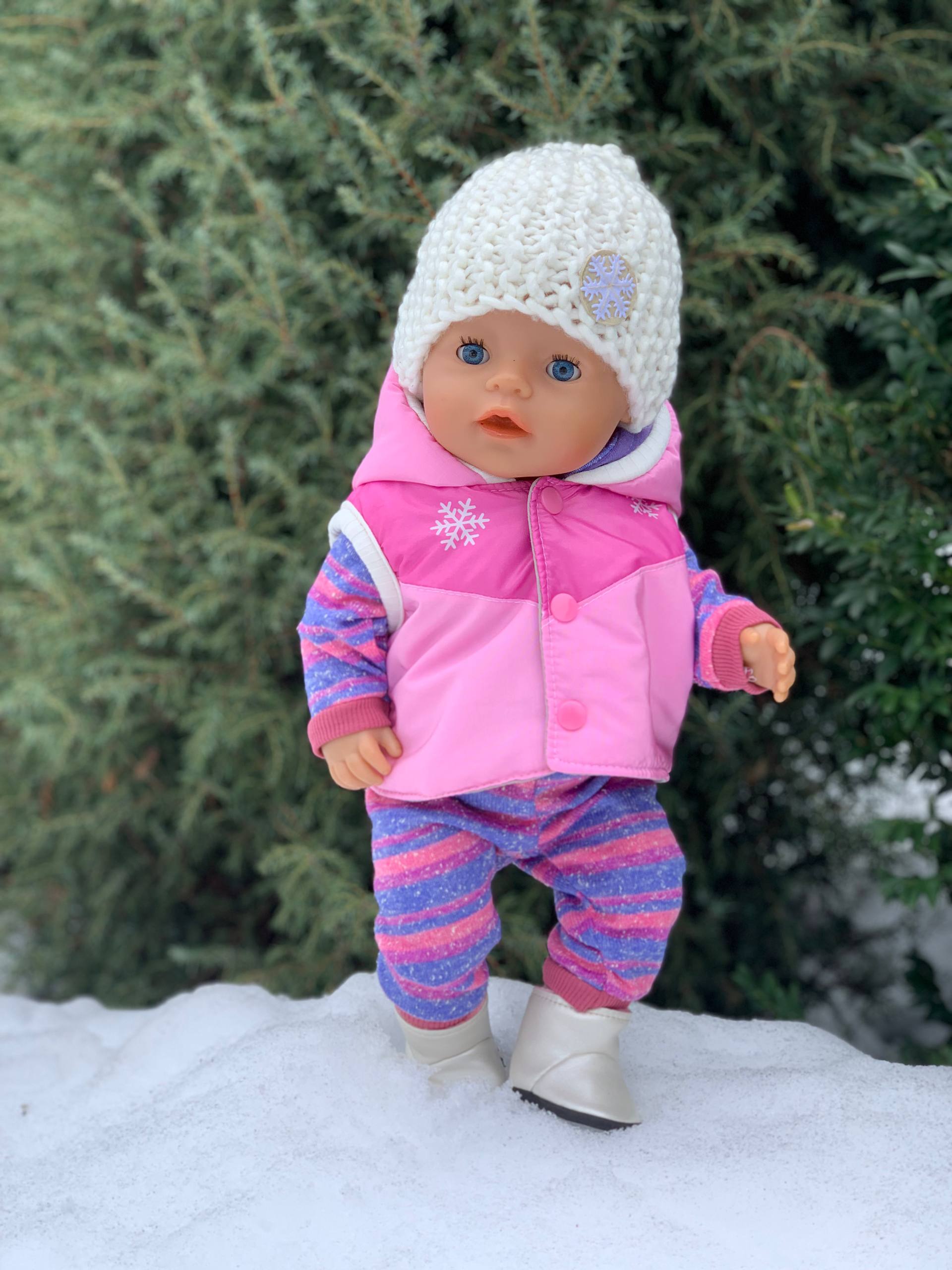 Зимовий комплект з жилеткою для ляльки Baby Born