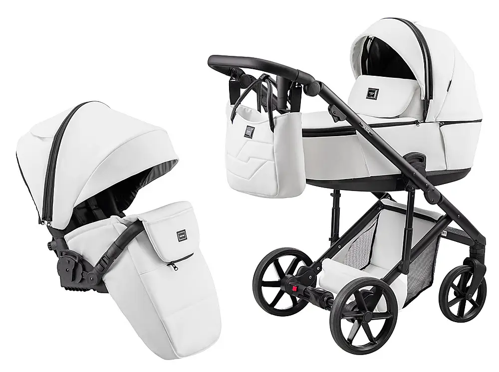 Коляска 2 в 1 Adamex Dolce Eco SA-1 білий