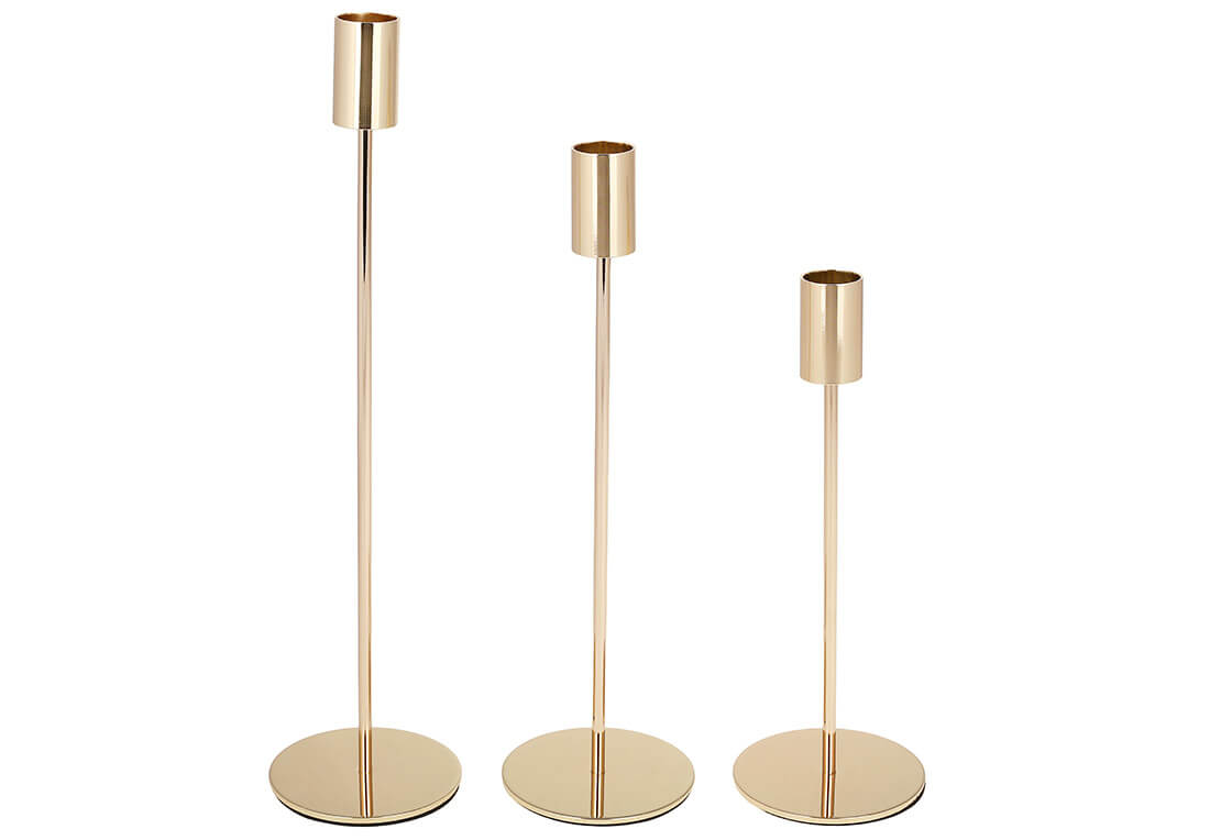 Набір свічників на високій ніжці