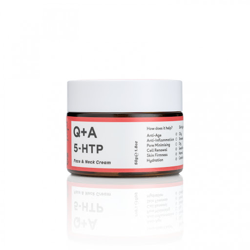 Крем для обличчя та шиї Q+A 5-HTP Face & Neck Cream 50g