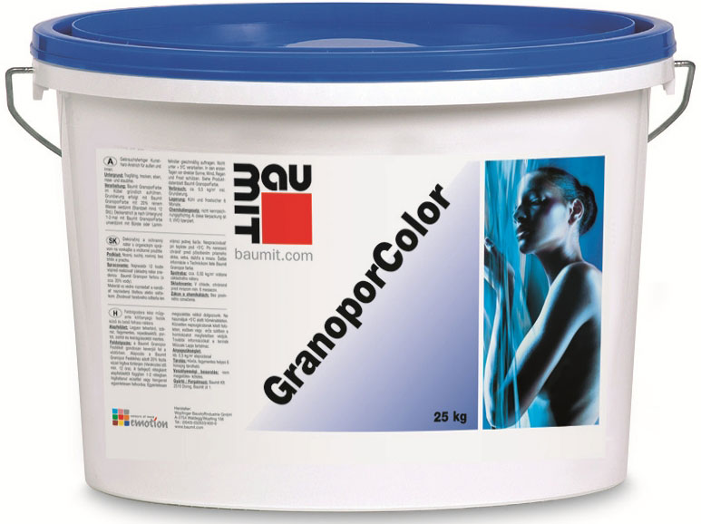 Фарба фасадна акрилова Baumit GranoporColor, 14 л