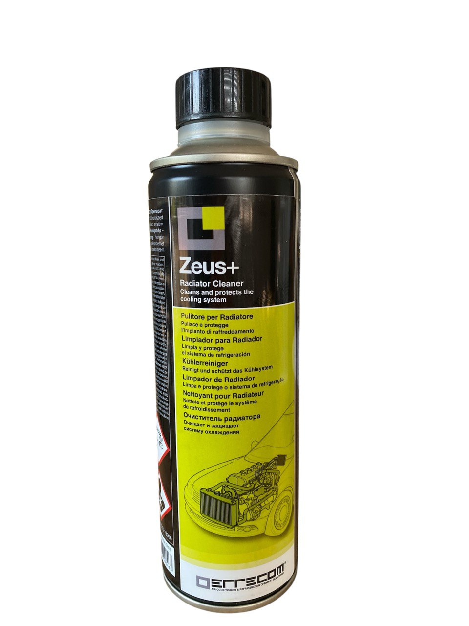 Zeus + 350 ml Рідина для промивання радіатора  та очищення системи охолодження автомобіля Errecom