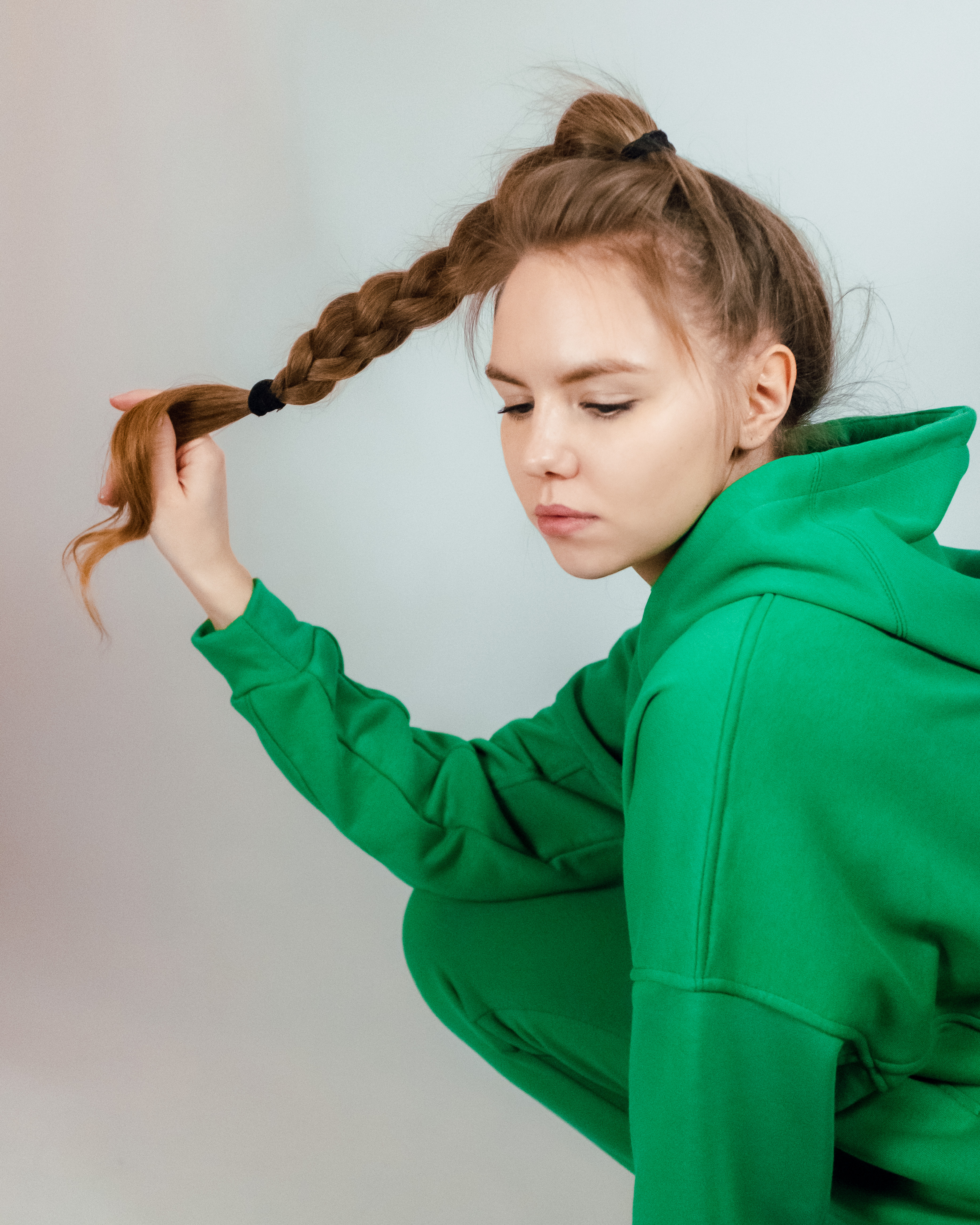 легенький оверсайз худі зелений