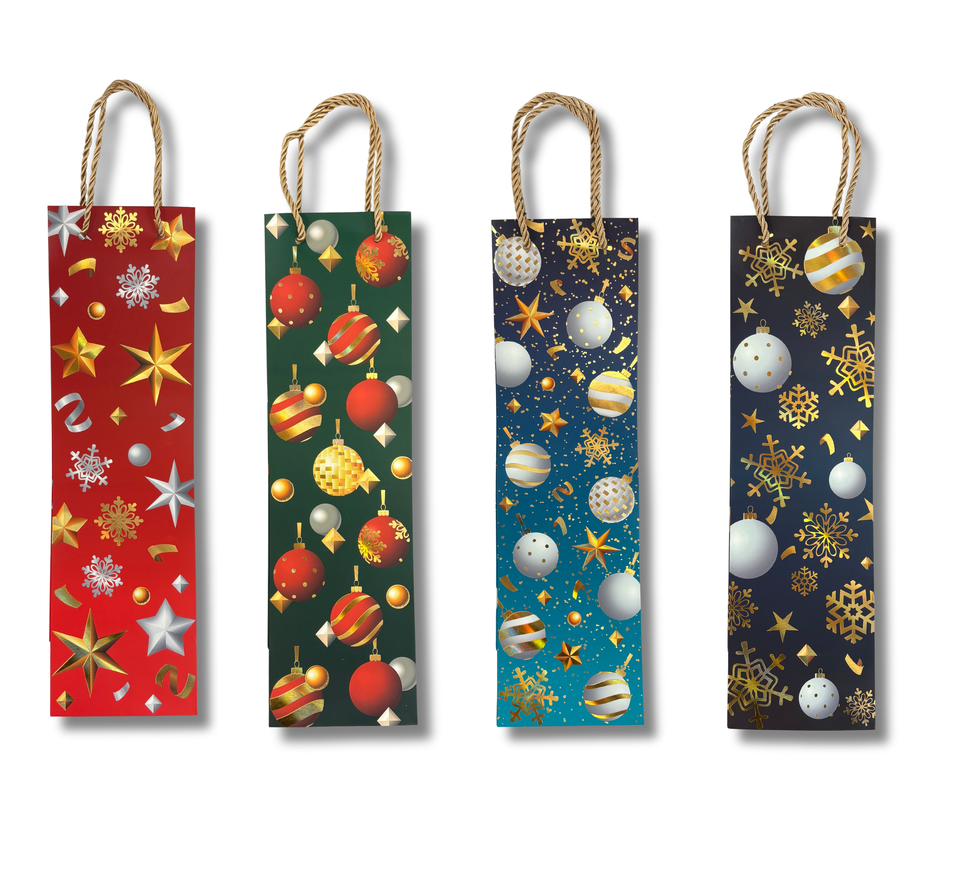 Набір новорічних пакетів 5 шт, 38×11×11 см