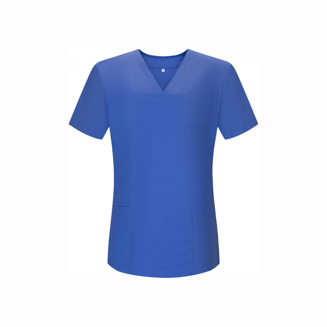 Medical women's uniform in royal blue