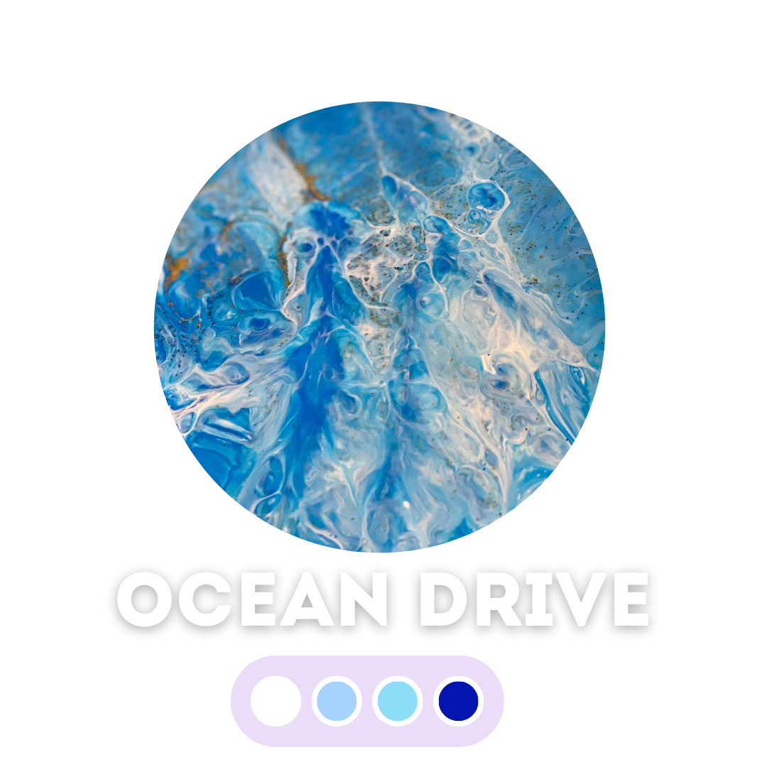 Флюидний ведмедик Fluid Bear Bearbrick палітра Ocean Drive