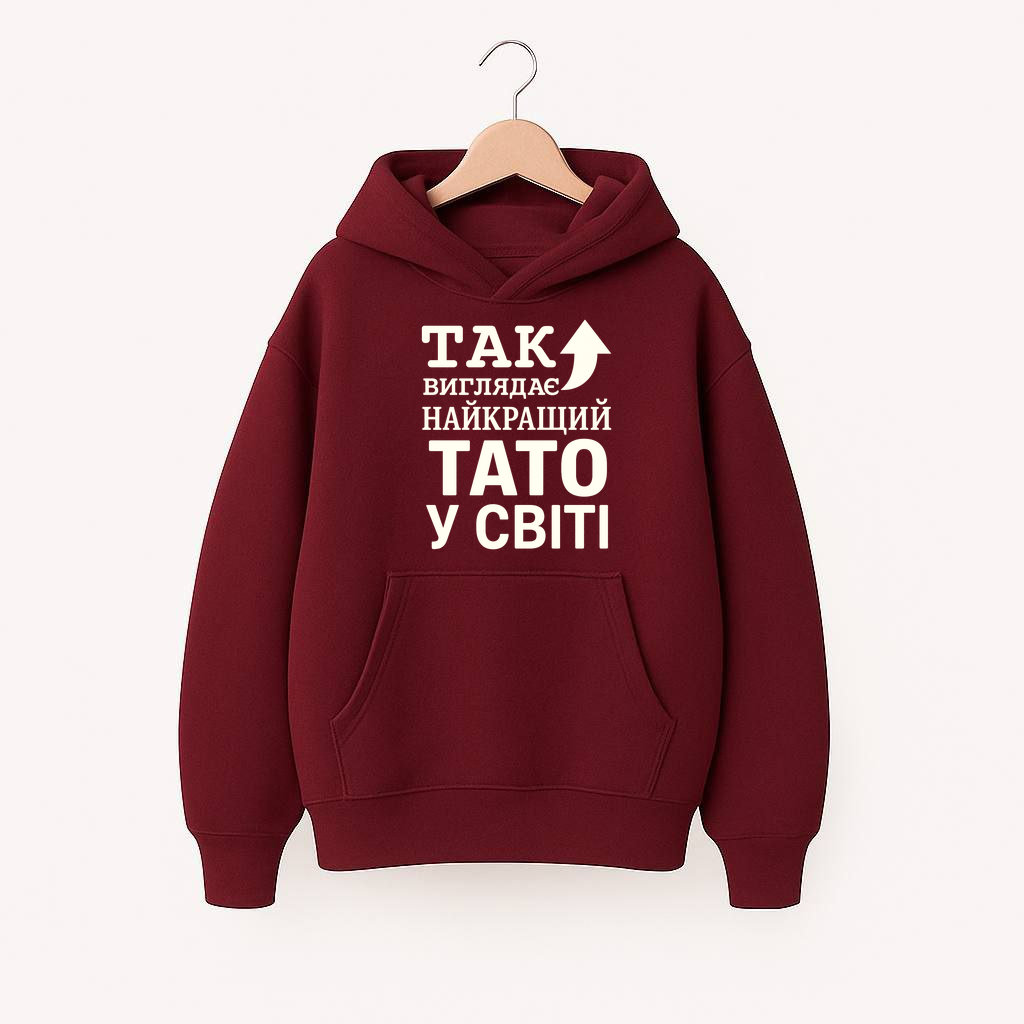 ХУДІ  ОВЕРСАЙЗ БОРДОВЕ З ПРИНТОМ 