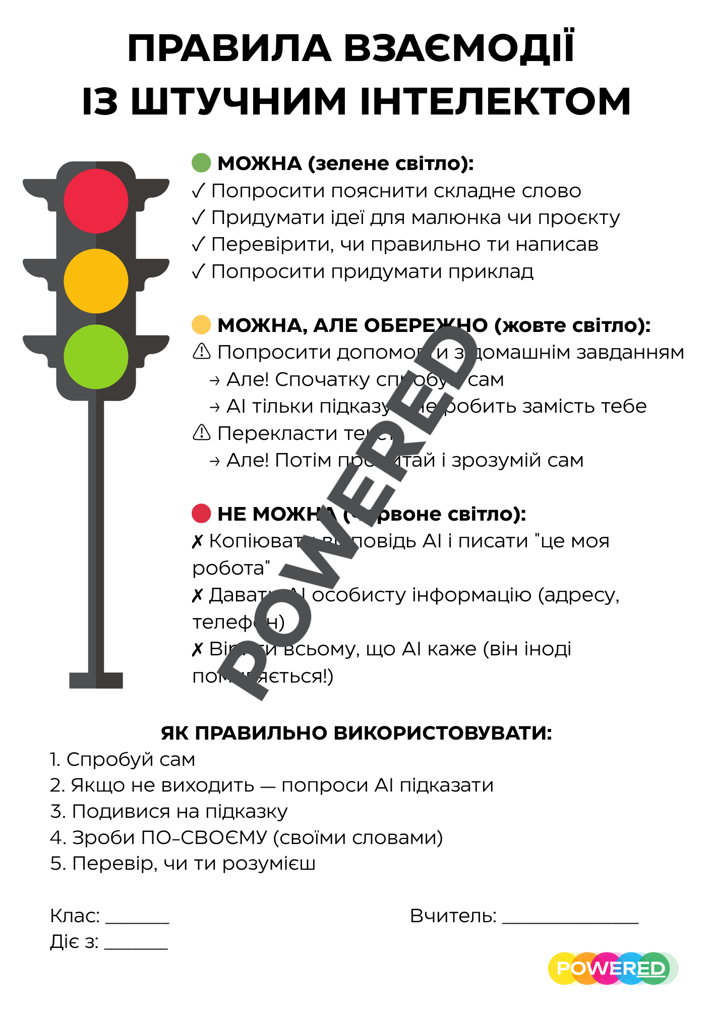 ПРАВИЛА ВЗАЄМОДІЇ З ШІ (ДЛЯ УЧНІВ)