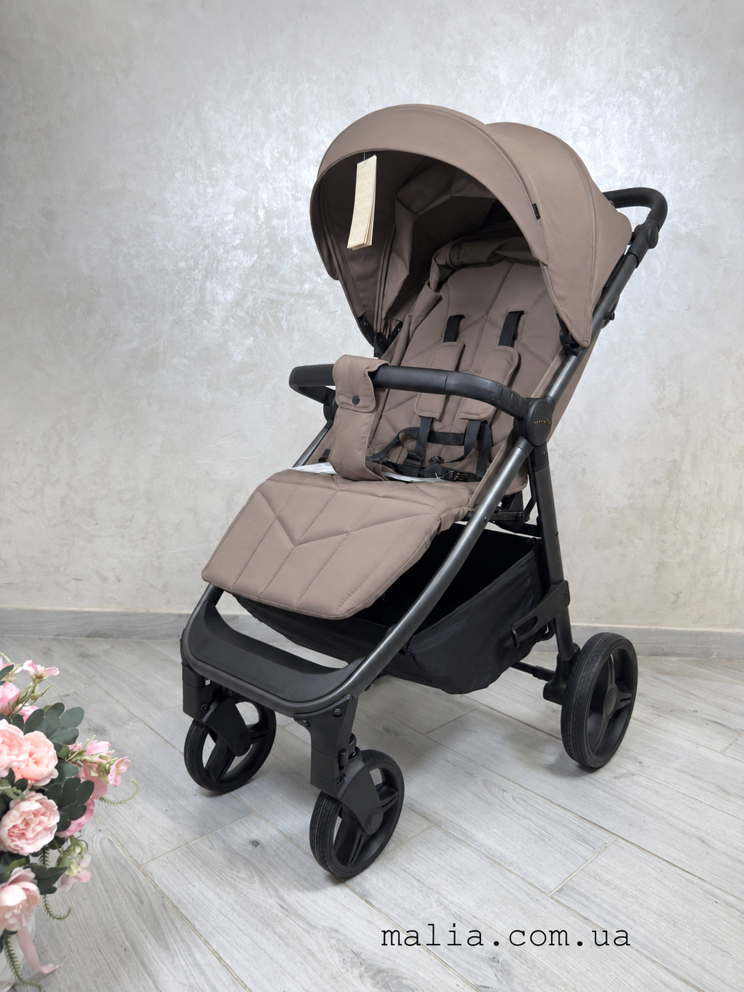 Візок прогулянковий Carrello Bravo CRL-8512 PU Coffee Beige