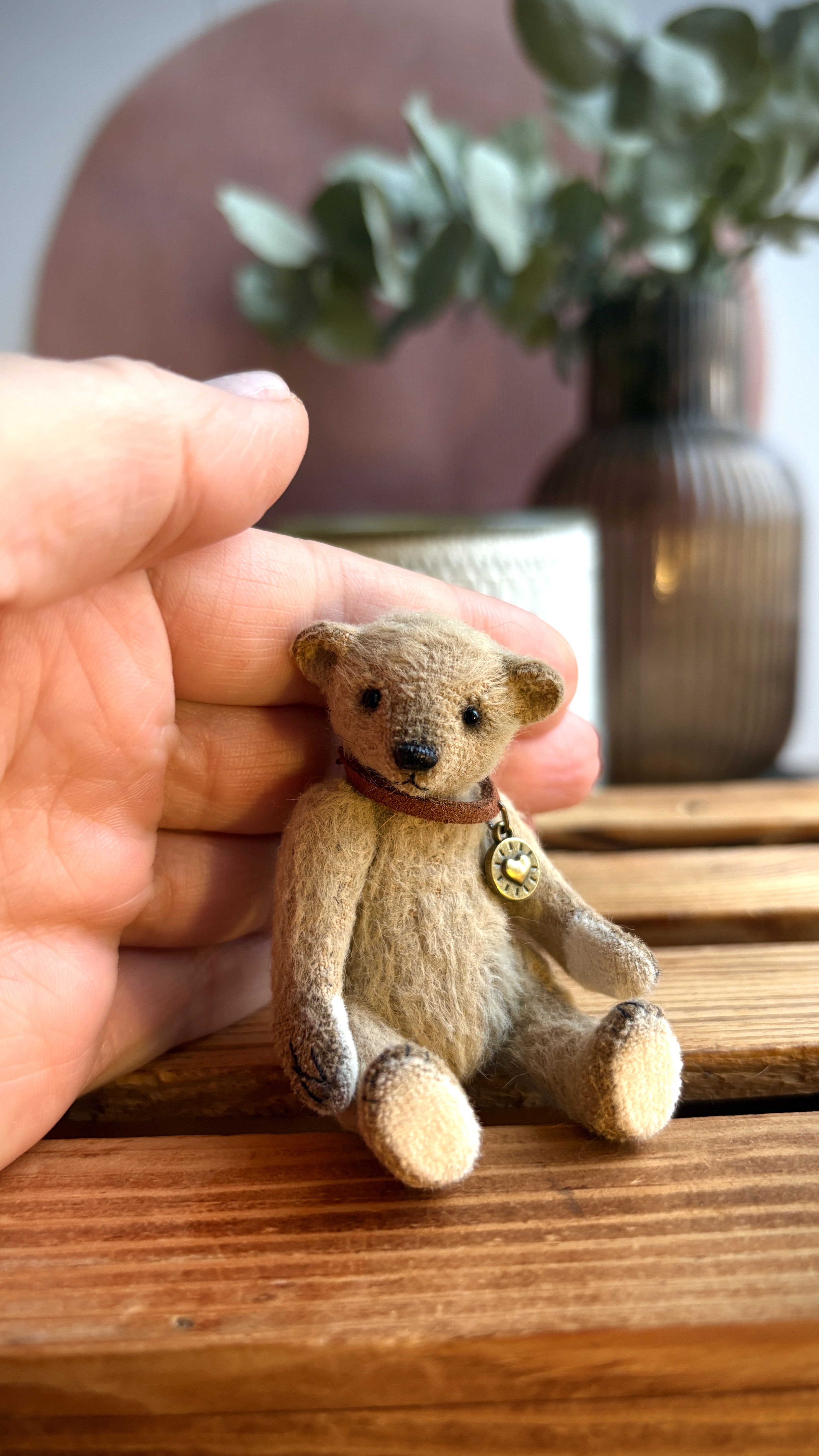 Мініатюрний тедді ведмедик «Філіппе», 8 см