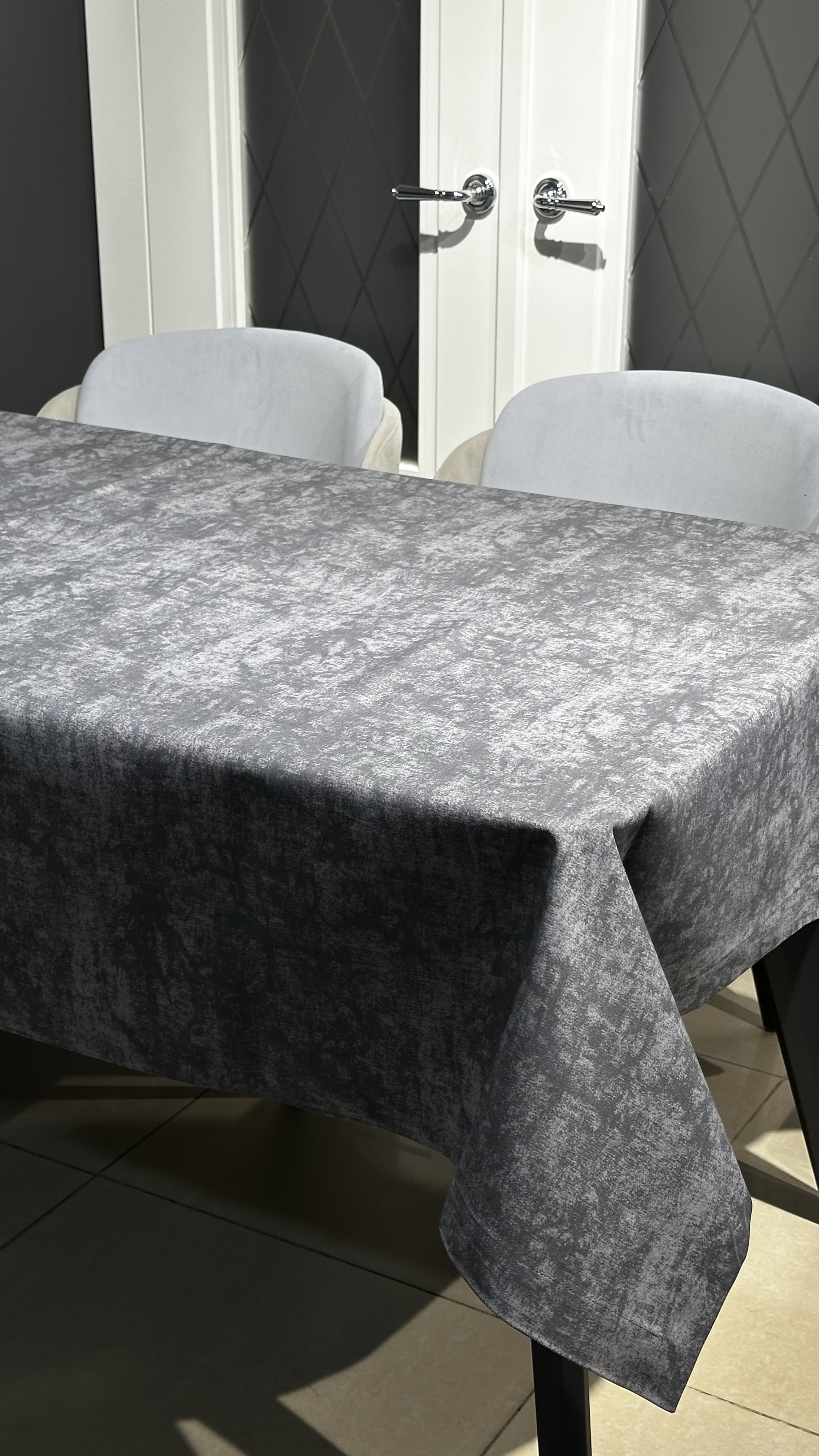 Скатертина графіт ефект2 150х220