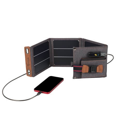 Сонячна портативна зарядна панель ALT 14 Вт.