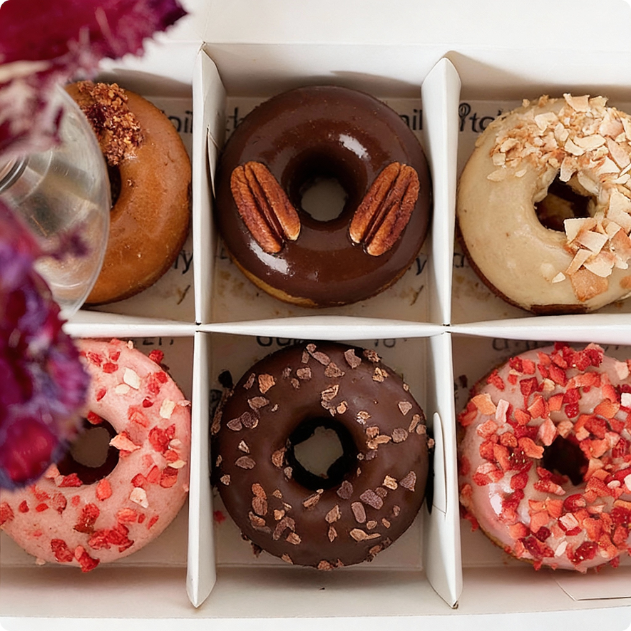 Набір з 6 донатсів