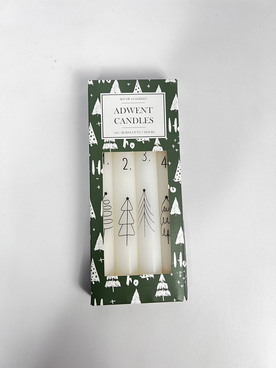 Адвент свічки новорічні 4шт уп