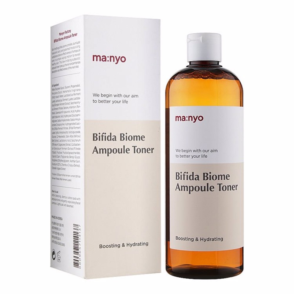 Manyo Bifida Biome Ampoule Toner 400 ml Ампульний тонер для обличчя з біфідобактеріями, 400 мл