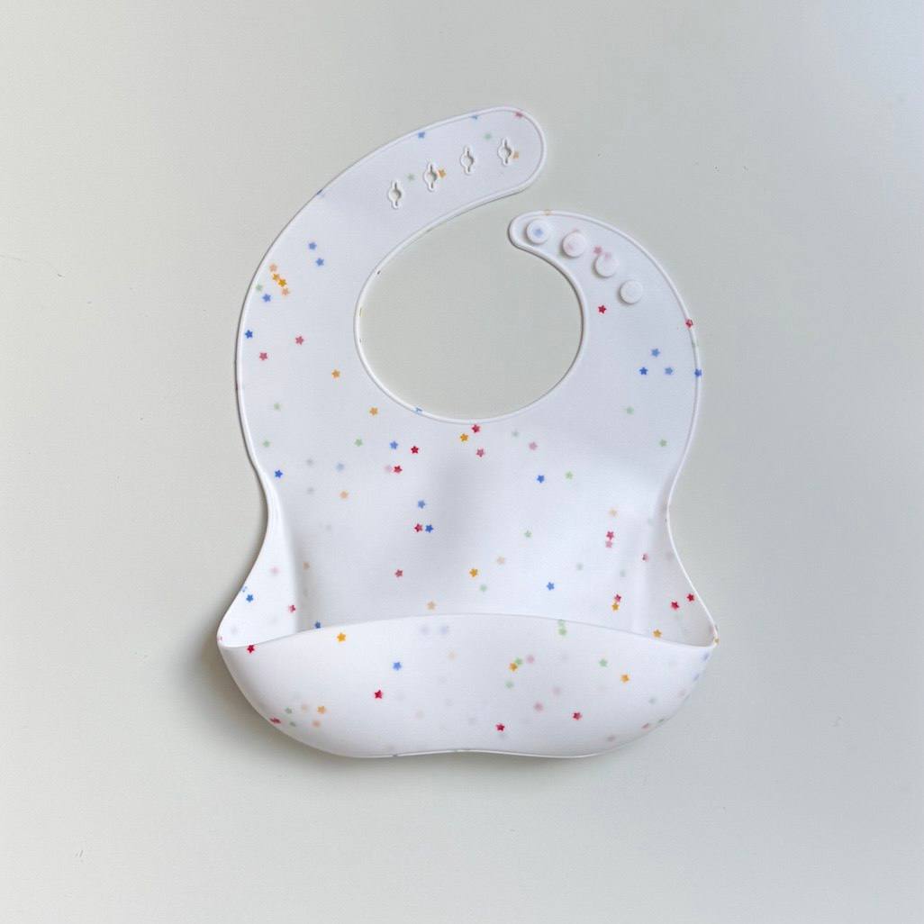 Дитячий силіконовий нагрудник Конфеті