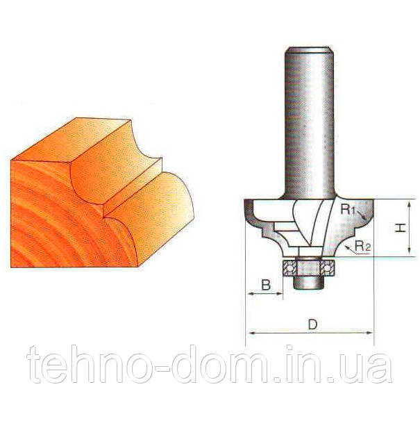 Фреза ГЛОБУС 2102 R8 крайкова калевкова