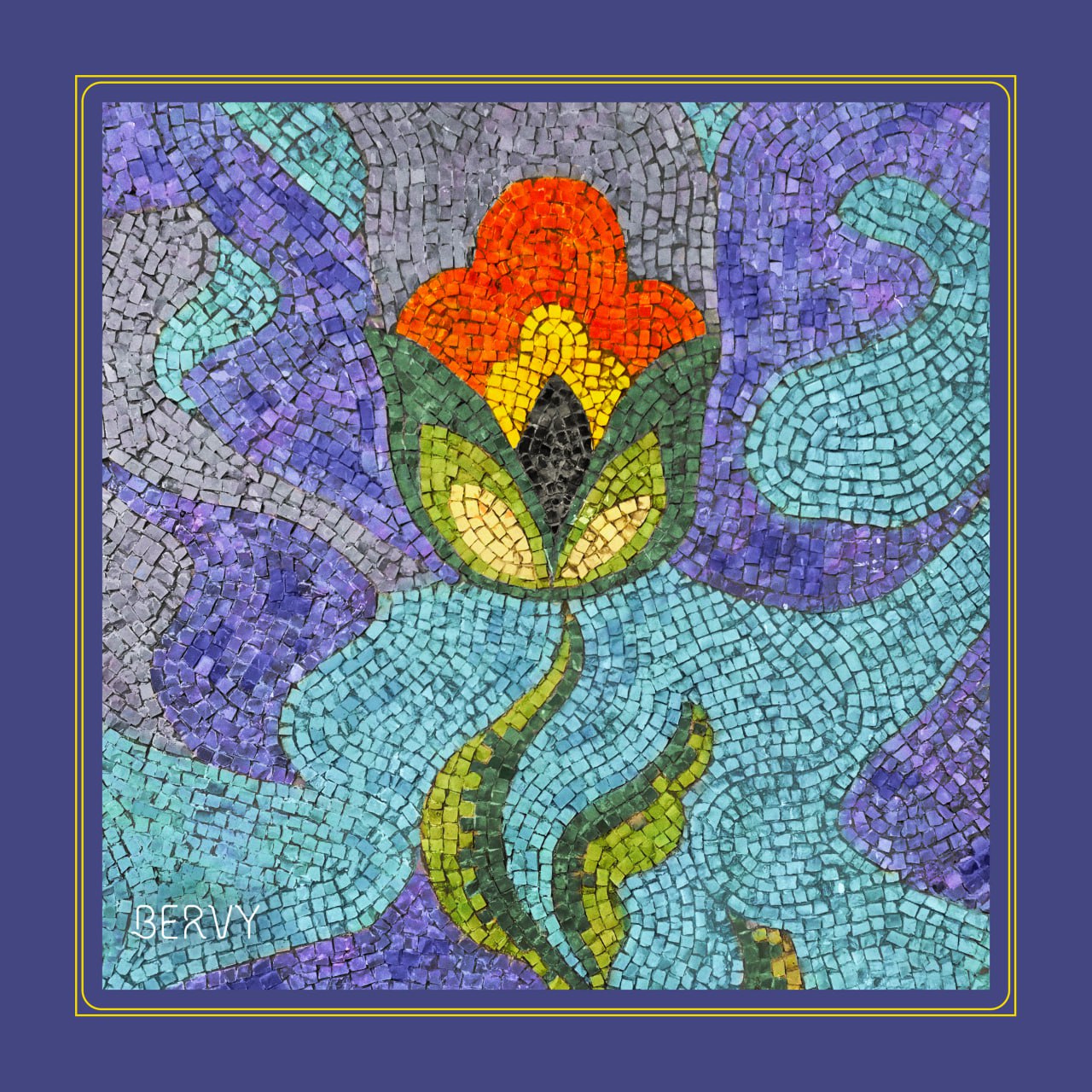 Хустка Магічний тюльпан