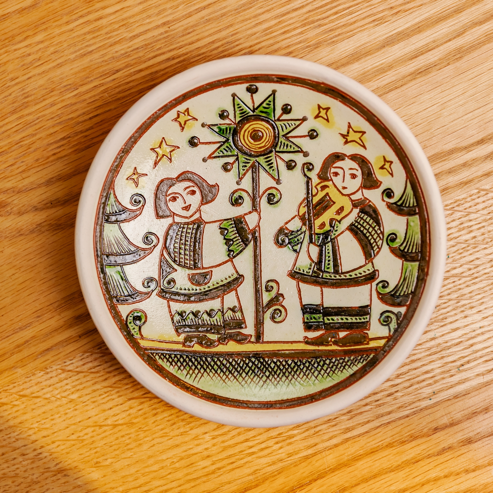 Тарілочка на стіну "Коляда", 15 см