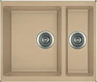 Гранітна мийка Quadro 56x46x15 Beige